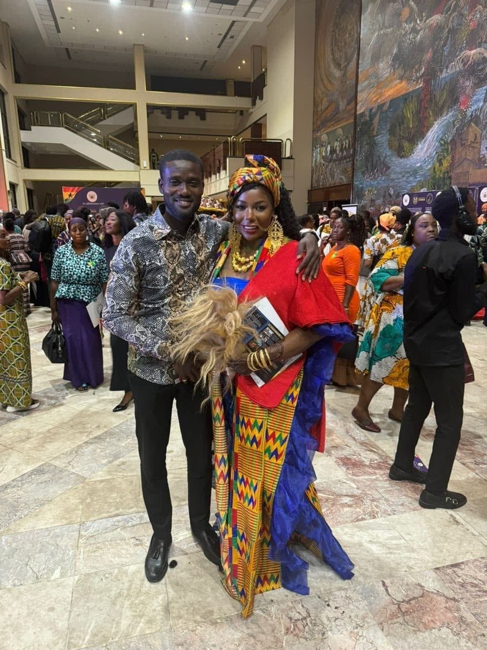 Prince Poku-Ansah and Queen Kennedy S. Johnson at the Ghanaian citizenship ceremony where they met, November 2024